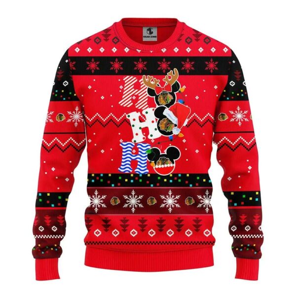 Chicago Blackhawks Hohoho Ugly Christmas Sweater