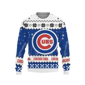 Chicago Cubs Big Logo Ugly Sweater