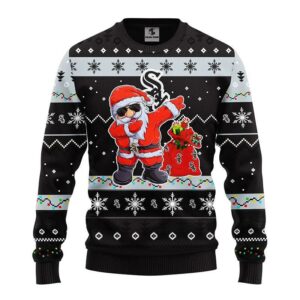 Chicago White Sox Dabbing Santa Claus Ugly Christmas Sweater