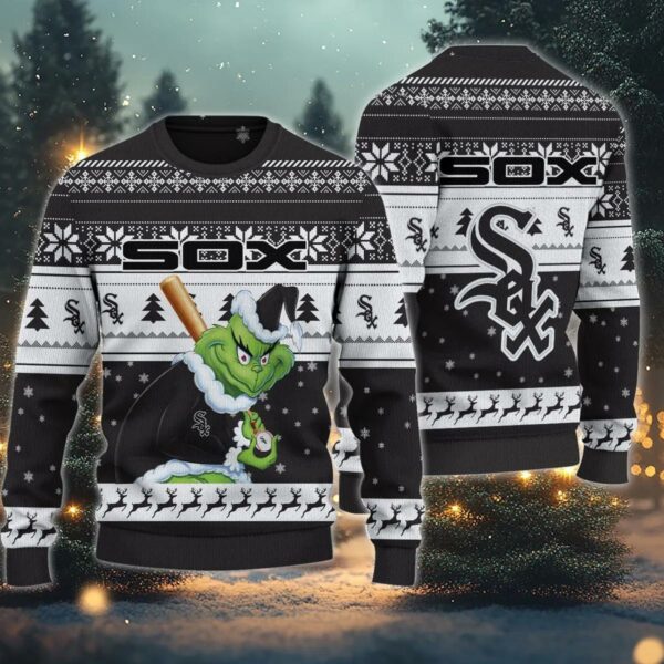 Chicago White Sox Grinch Stolen Ugly Christmas Sweater