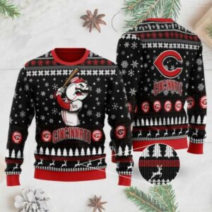 Cincinnati Reds Mascot Ugly Christmas Sweater