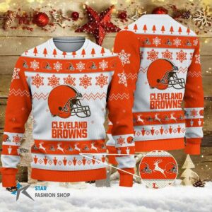 Cleveland Browns Big Logo Ugly Christmas Sweater