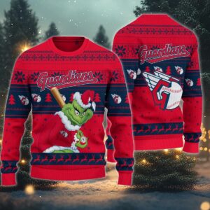 Cleveland Guardians Grinch Stolen Ugly Christmas Sweater