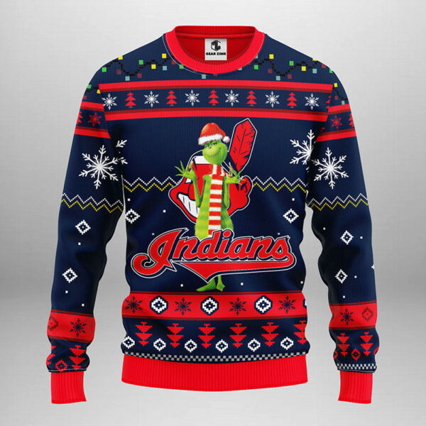 Cleveland Indians Funny Grinch Ugly Christmas Sweater Grinch Xmas Sweater 1.jpeg