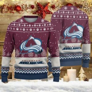 Colorado Avalanche Big Logo Ugly Christmas Sweater