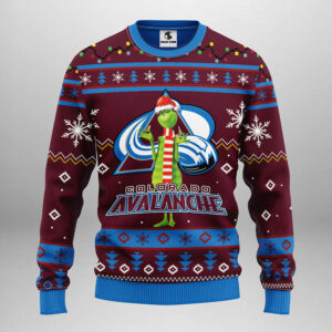 Colorado Avalanche Funny Grinch Ugly Christmas Sweater Grinch Xmas Sweater 1.jpeg