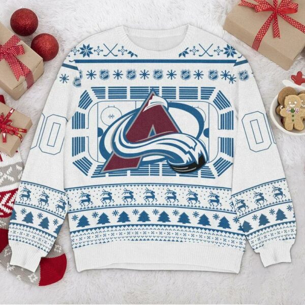 Colorado Avalanche NHL Custom Ugly Christmas Sweater