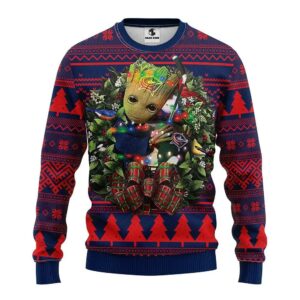 Columbus Blue Jackets Groot Hug Ugly Christmas Sweater