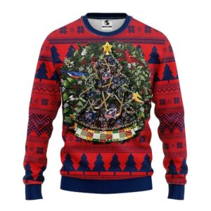 Columbus Blue Jackets Tree Ball Ugly Christmas Sweater