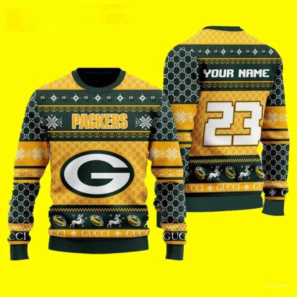 Custom Green Bay Packers Ugly Christmas Sweater