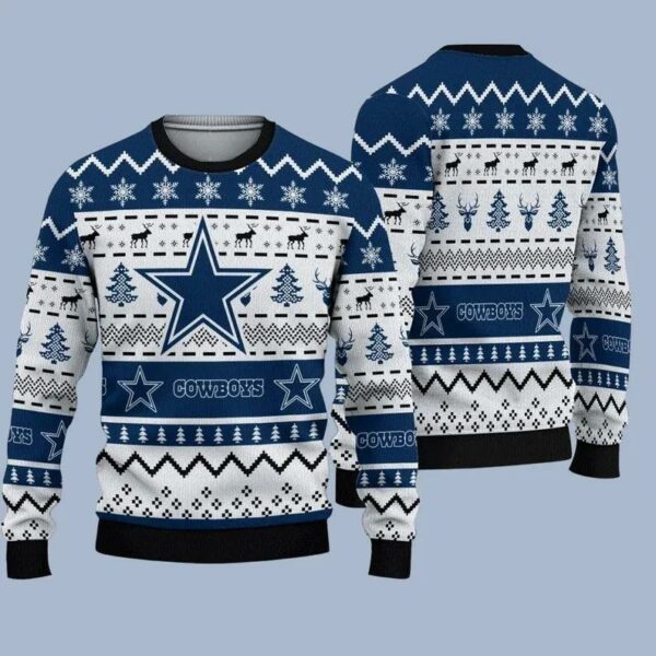 Dallas Cowboys Football Team Ugly Christmas Sweatshirt Dallas Cowboys Ugly Christmas Sweater 1.jpg