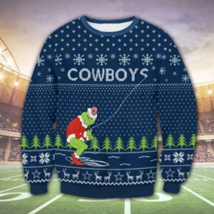 Dallas Cowboys Funny Grinch Ugly Christmas