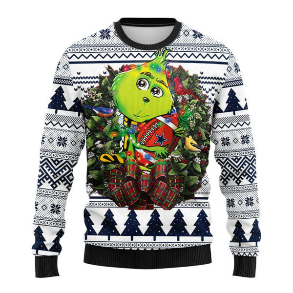 Dallas Cowboys Grinch Hug Ugly Christmas Sweater Grinch Xmas Sweater 1.jpeg