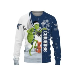 Dallas Cowboys Grinch & Scooby–Doo Ugly Christmas Sweater