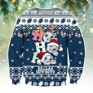 Dallas Cowboys Ho Ho Ho Ugly Christmas Sweater