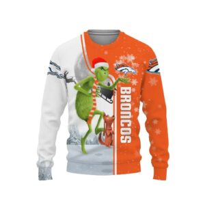 Denver Broncos Grinch & Scooby–Doo Ugly Christmas Sweater