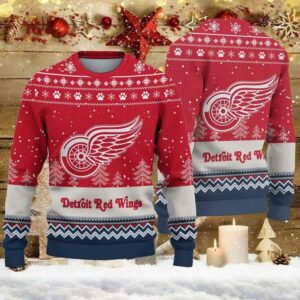 Detroit Red Wings Big Logo Ugly Christmas Sweater