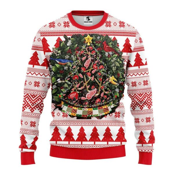 Detroit Red Wings Tree BalUgly Christmas Sweater