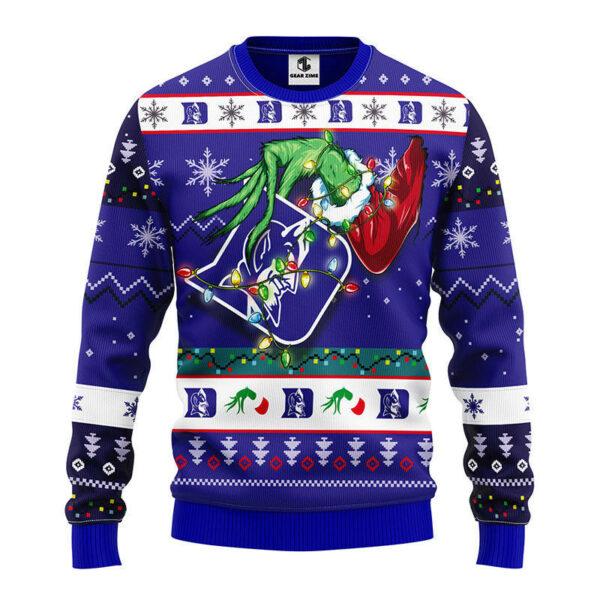 Duke Blue Devils Grinch Ugly Christmas Sweater Grinch Xmas Sweater 1.jpeg