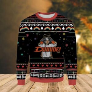 Duuude Anaheim Ducks Ugly Christmas Sweater