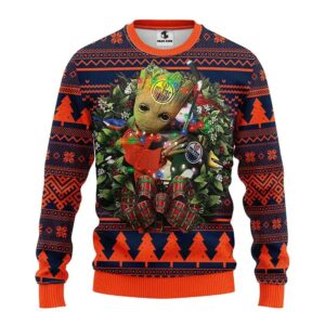 Edmonton Oilers Groot Hug Ugly Christmas Sweater