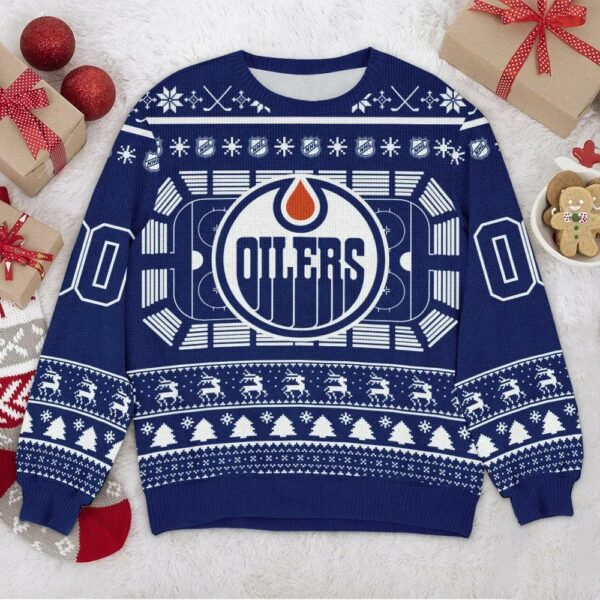 Edmonton Oilers NHL Custom Ugly Christmas Sweater