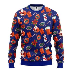 Florida Gators Santa Claus Snowman Ugly Christmas Sweater