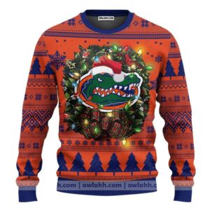 Florida Gators Santa Hat Ugly Christmas Sweater