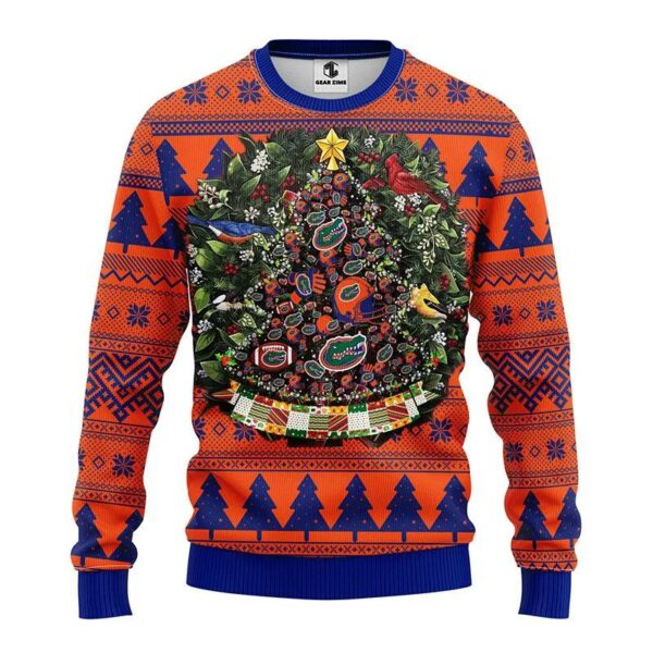 Florida Gators Tree Ball Ugly Christmas Sweater