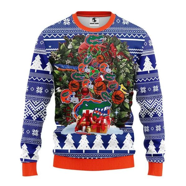 Florida Gators Tree Ugly Christmas Sweater