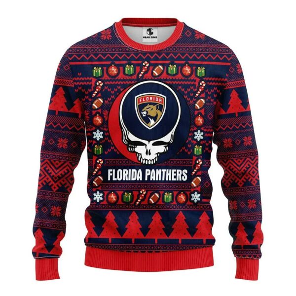 Florida Panthers Grateful Dead Ugly Christmas Sweater