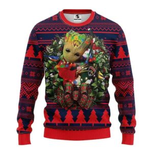 Florida Panthers Groot Hug Ugly Christmas Sweater