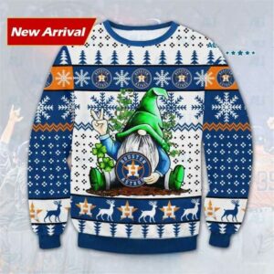 Gnome Houston Astros Ugly Christmas Sweater