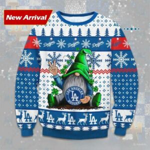 Gnome Los Angeles Dodgers Ugly Christmas Sweater