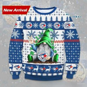 Gnome Toronto Blue Jays Ugly Christmas Sweater