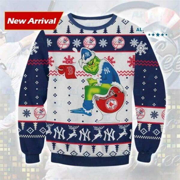 Grinch New York Yankees Ugly Christmas Sweater