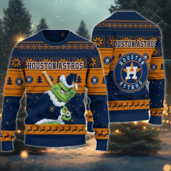 Houston Astros Grinch Stolen Ugly Christmas Sweater