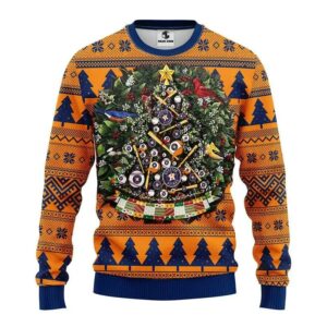 Houston Astros Tree Christmas Ugly Sweater