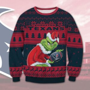 Houston Texans Grinch Stolen Ugly Christmas Sweater