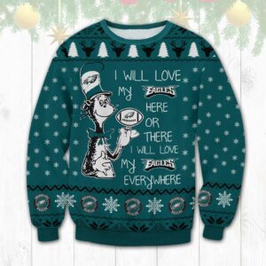 I Love My Philadelphia Eagles Ugly Christmas Sweater