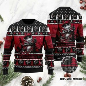 Jack Skellington Atlanta Falcons Ugly Christmas Sweater