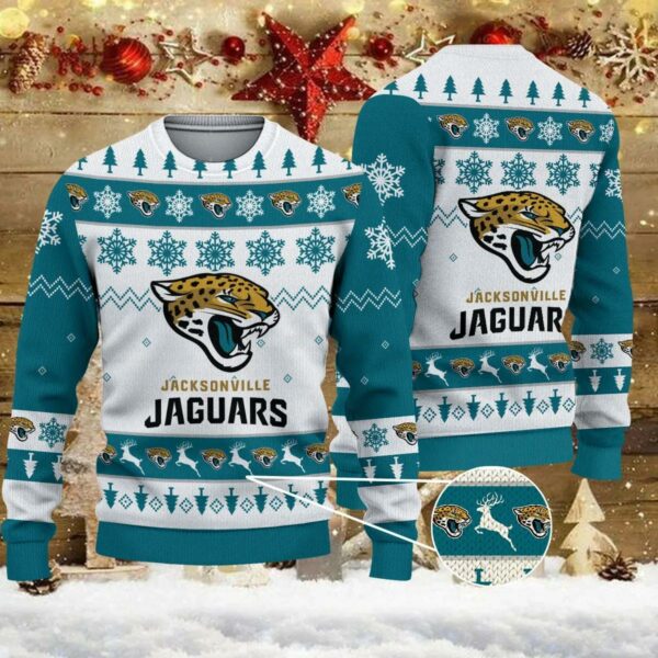 Jacksonville Jaguars Big Logo Ugly Christmas Sweater