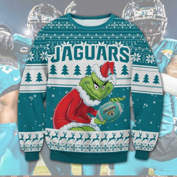 Jacksonville Jaguars Grinch Stolen Ugly Sweater