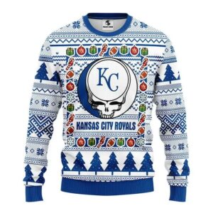 Kansas City Royals Grateful Dead Ugly Christmas Sweater