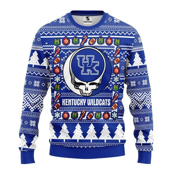 Kentucky Wildcats Grateful Dead Ugly Christmas Sweater