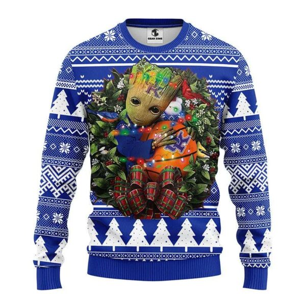 Kentucky Wildcats Groot Hug Ugly Christmas Sweater