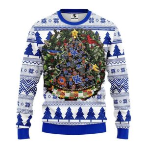 Kentucky Wildcats Tree Ball Ugly Christmas Sweater