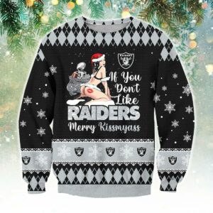 Las Vegas Raiders Kissmyass Ugly Christmas Sweater