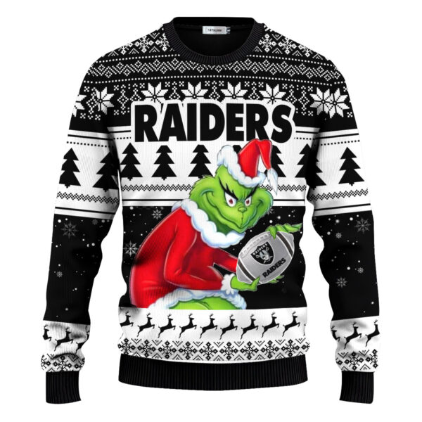 Las Vegas Raiders The Grinch Ugly Christmas Sweater 1 1.jpg