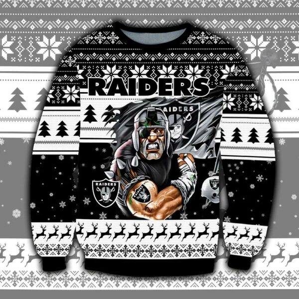 Las Vegas Raiders Ugly Christmas Sweater